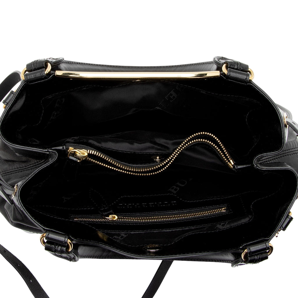 Burberry Lambskin Hepburn Convertible Tote (SHF-FHPl7M)