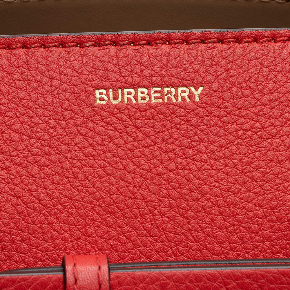 Burberry Leather Belted Marais Small Tote (SHF-20584)