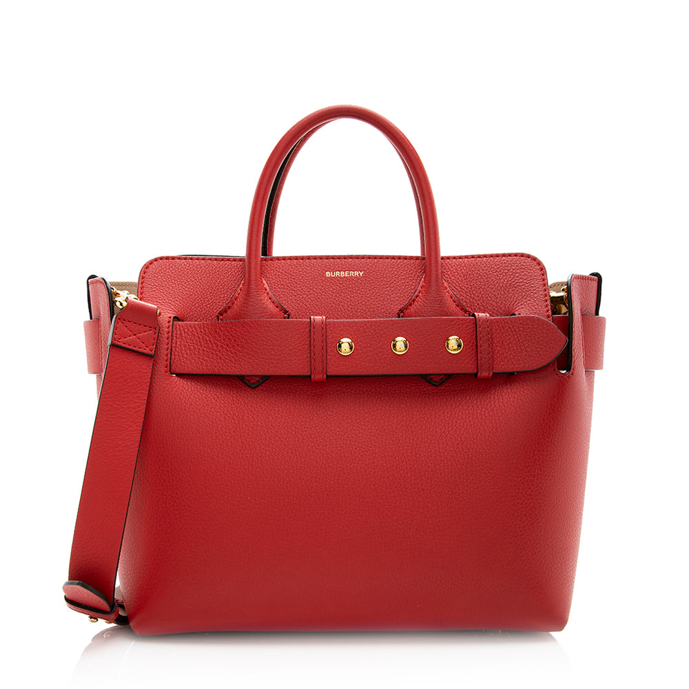 Burberry Leather Belted Marais Small Tote (SHF-20584)