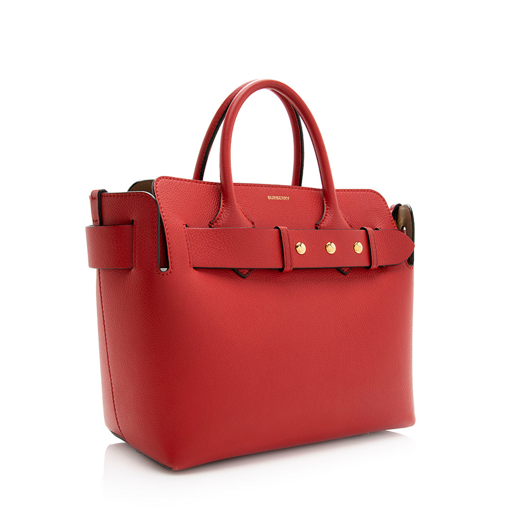 Burberry Leather Belted Marais Small Tote (SHF-20584)