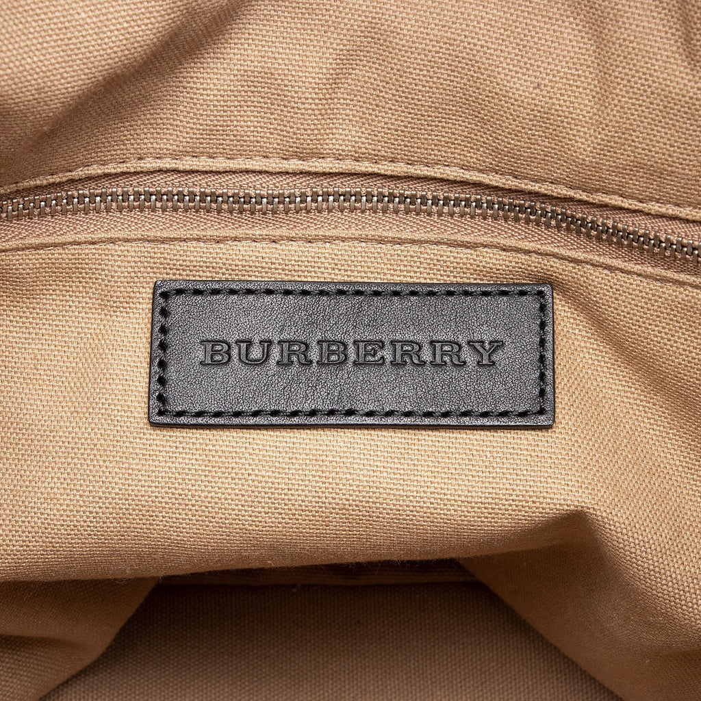 Burberry Leather Drawstring Susanna Bucket Bag (SHF-EjwCUX)