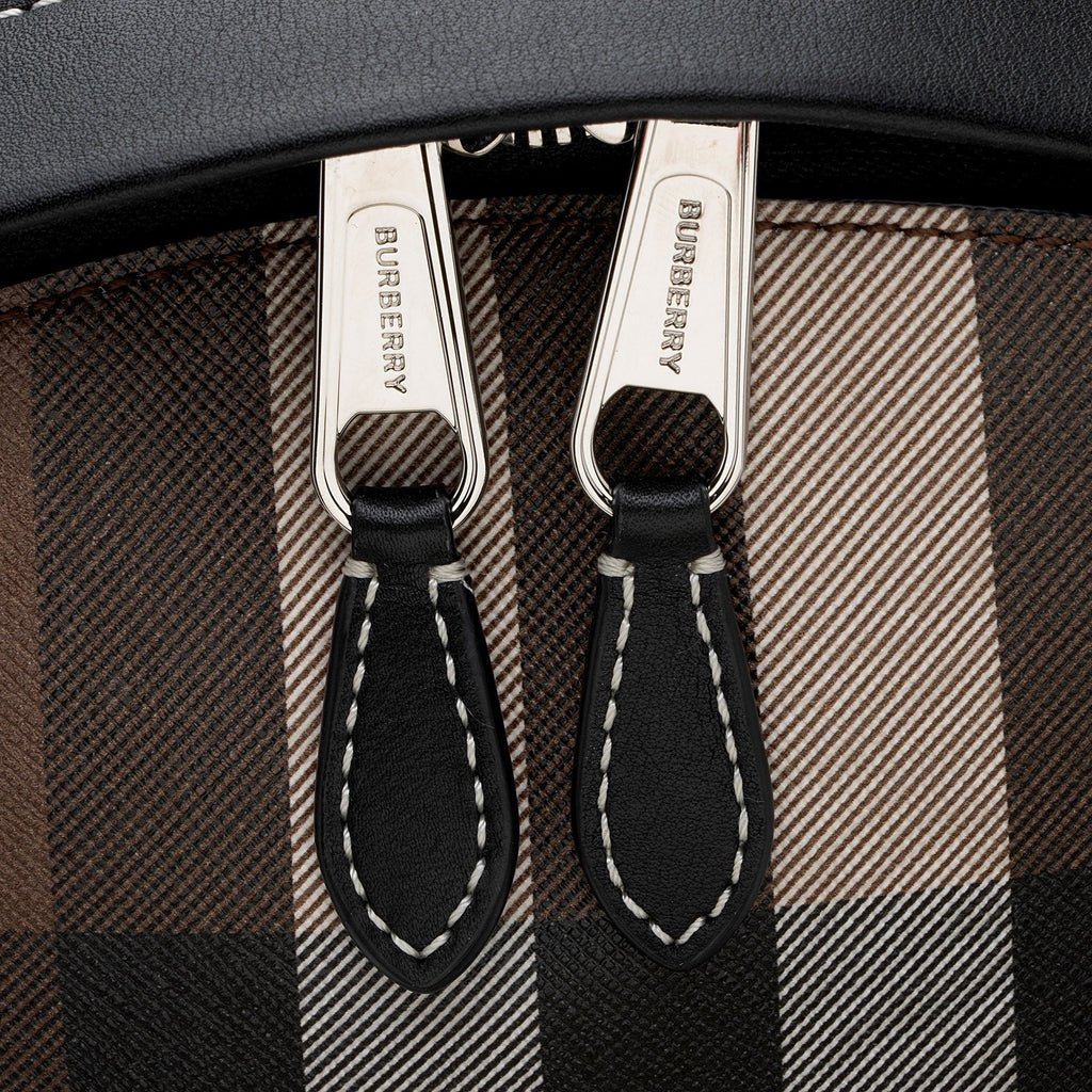 Burberry E-Canvas House Check Jett Backpack (SHF-qMCEAL)