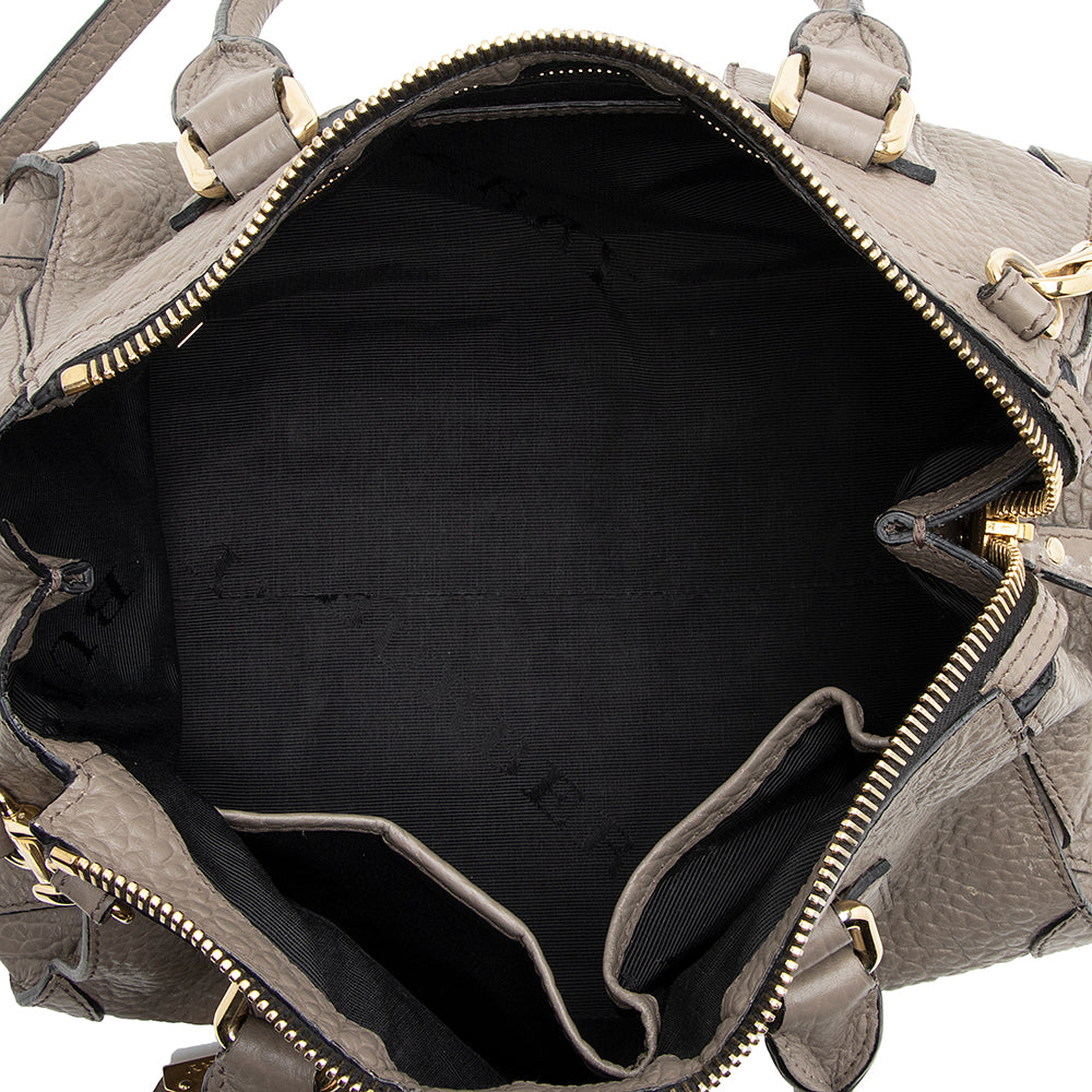 Burberry Leather Gladstone Small Satchel (SHF-19997)