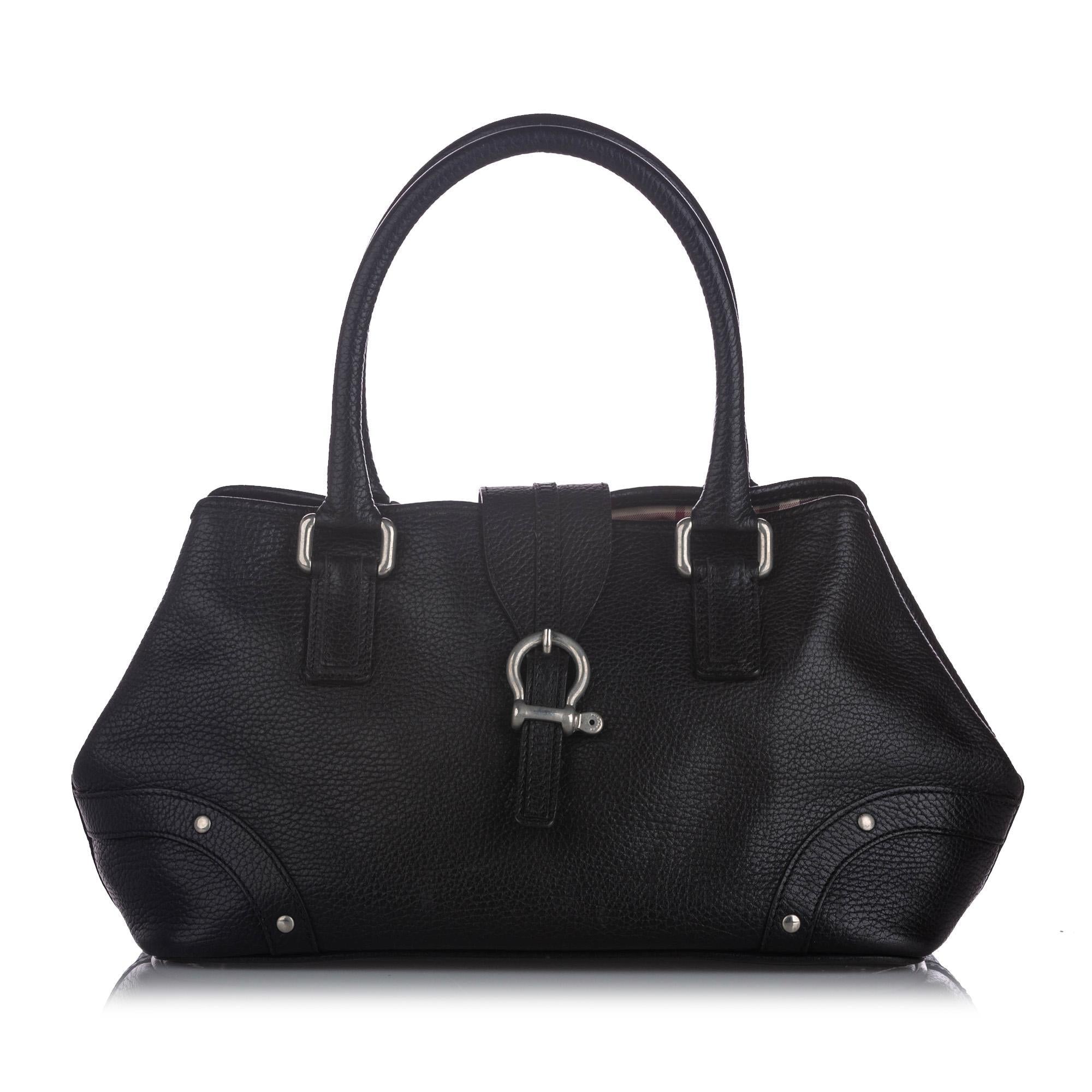 Burberry Leather Handbag (SHG-10176)