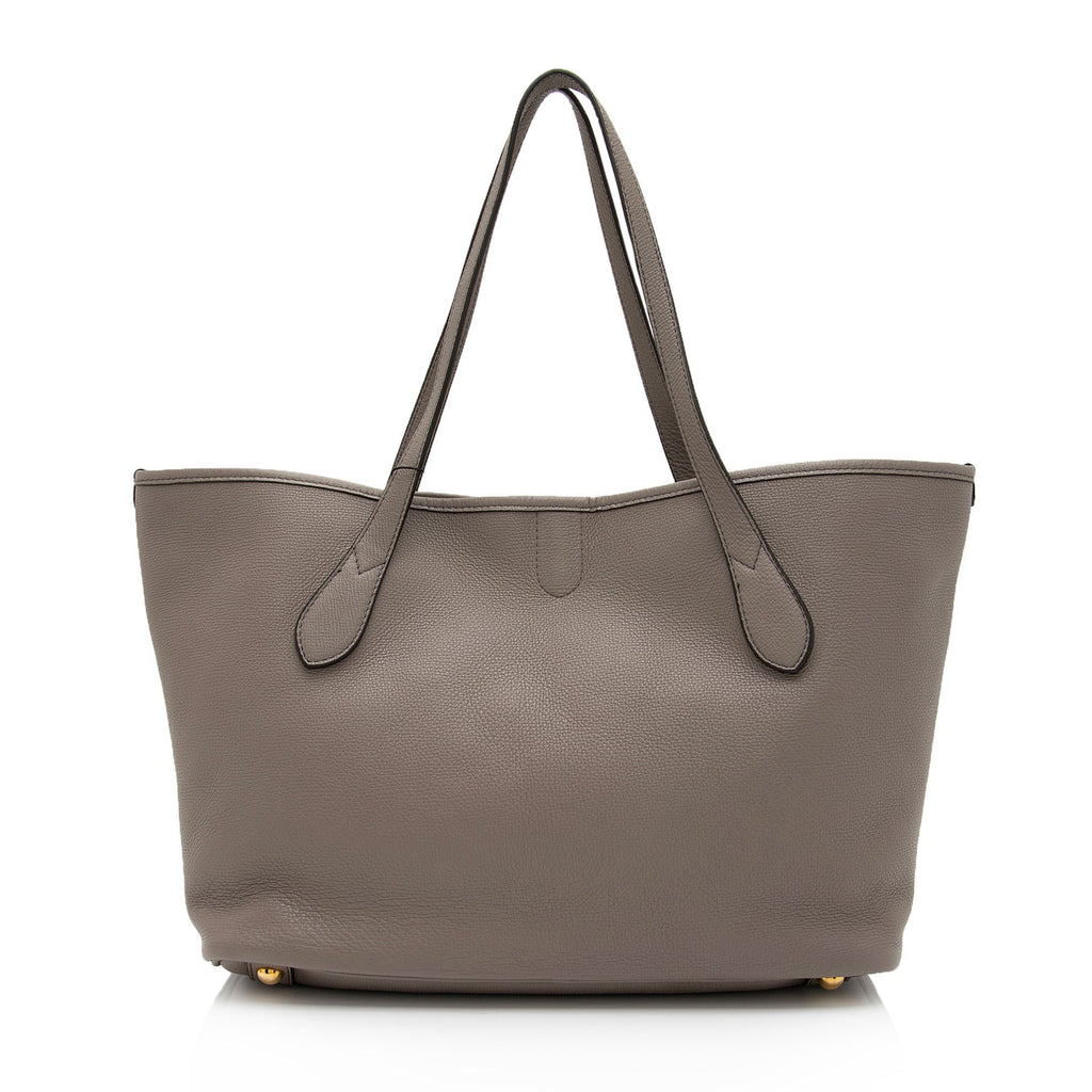 Burberry Leather Honeybrook Derby Medium Tote (SHF-eUcGSe)