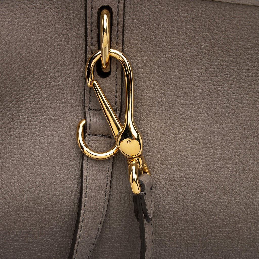 Burberry Leather Honeybrook Derby Medium Tote (SHF-eUcGSe)