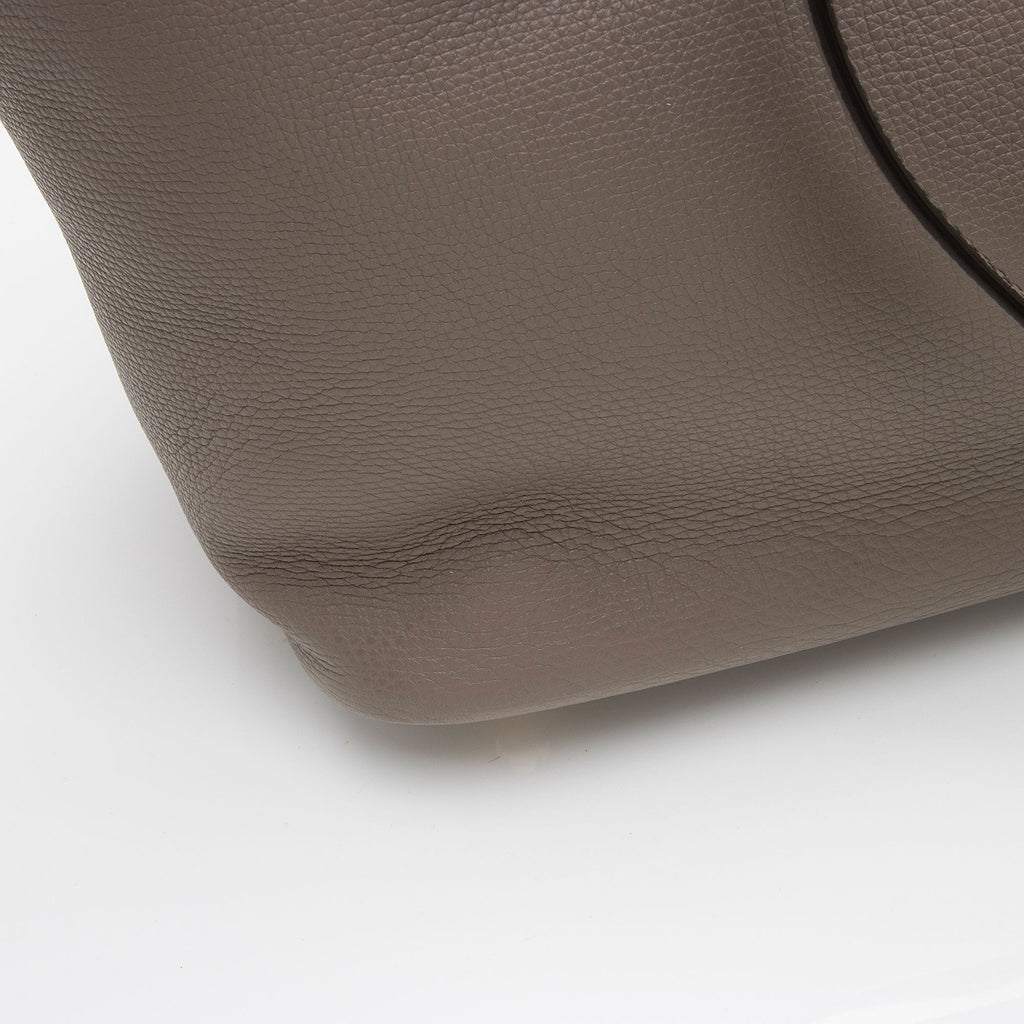 Burberry Leather Honeybrook Derby Medium Tote (SHF-eUcGSe)