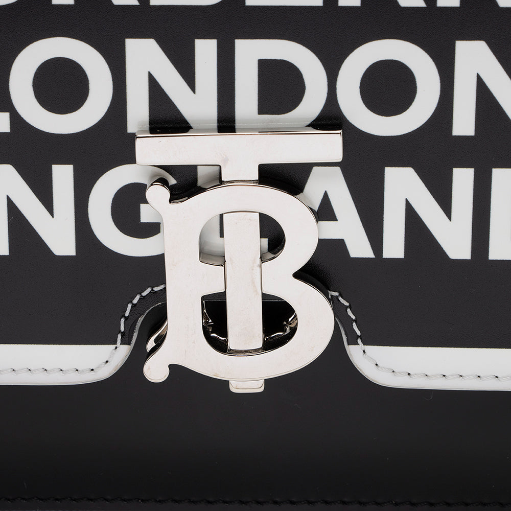 Burberry Leather Logo TB Shoulder Bag (SHF-15424)