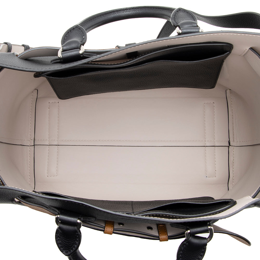 Burberry Leather Marais Medium Belted Tote (SHF-18940)