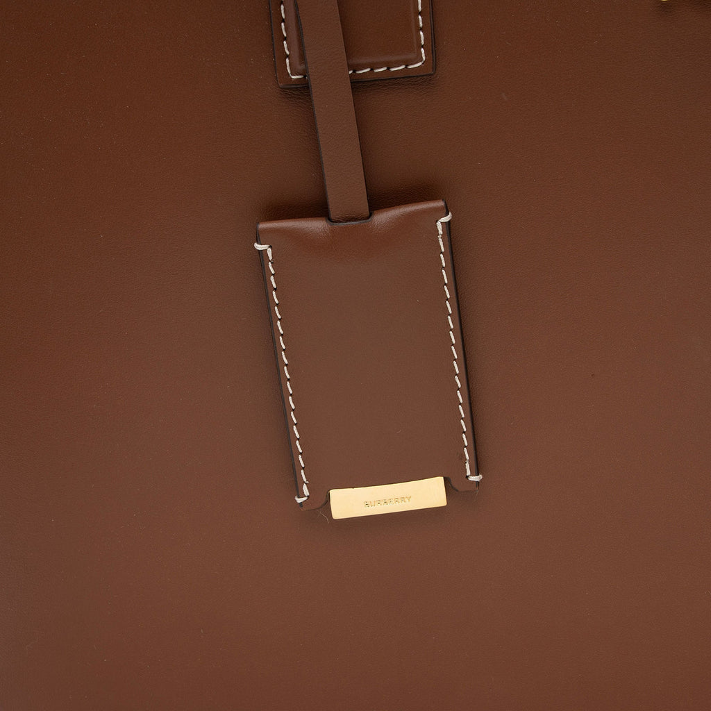 Burberry Leather TB Medium Tote (SHF-ypVIER)