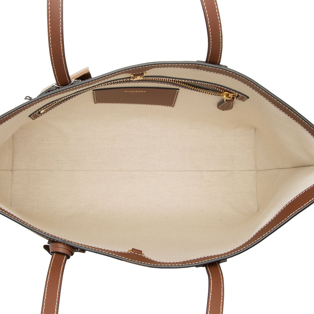 Burberry Leather TB Medium Tote (SHF-ypVIER)