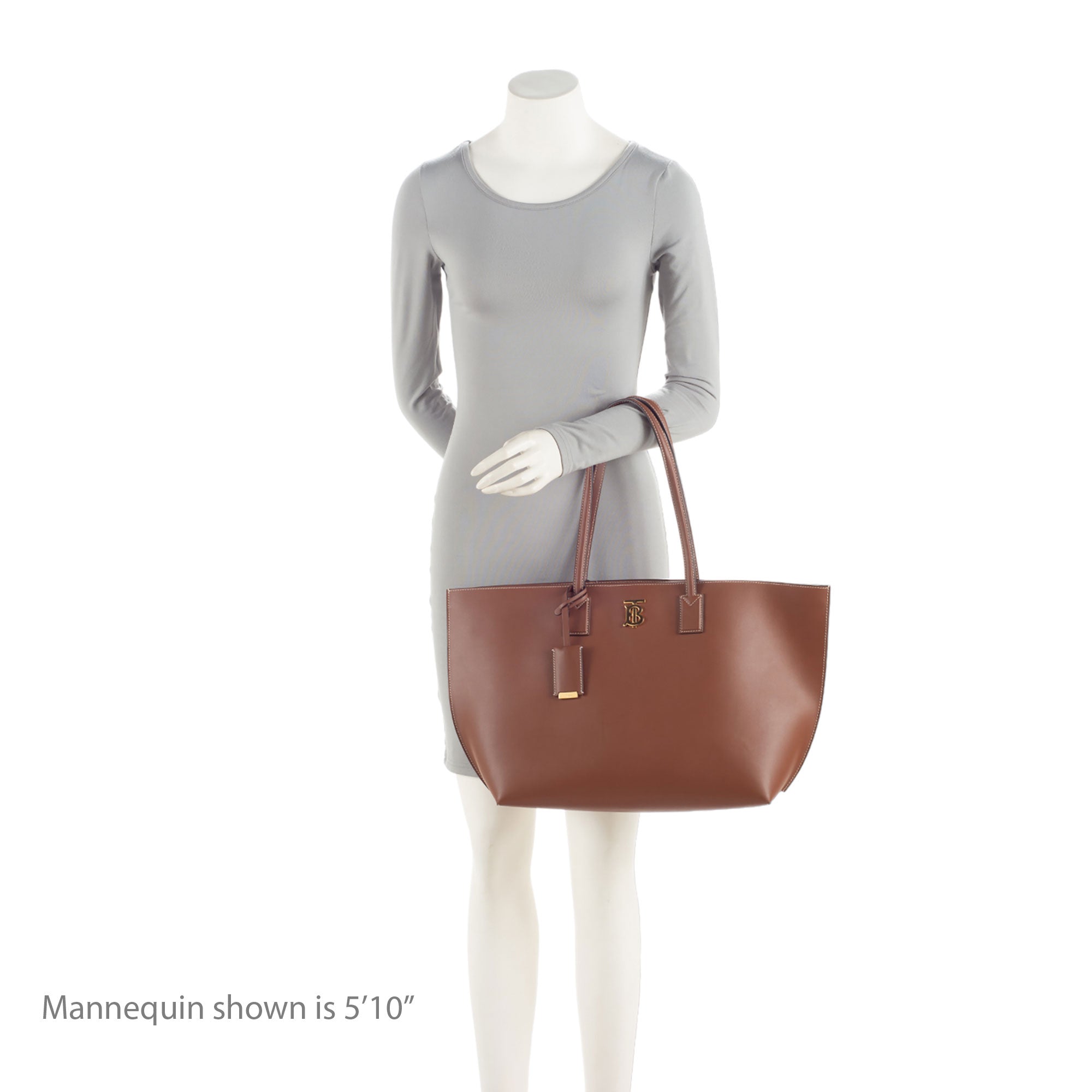 Burberry Leather TB Medium Tote (SHF-ypVIER)