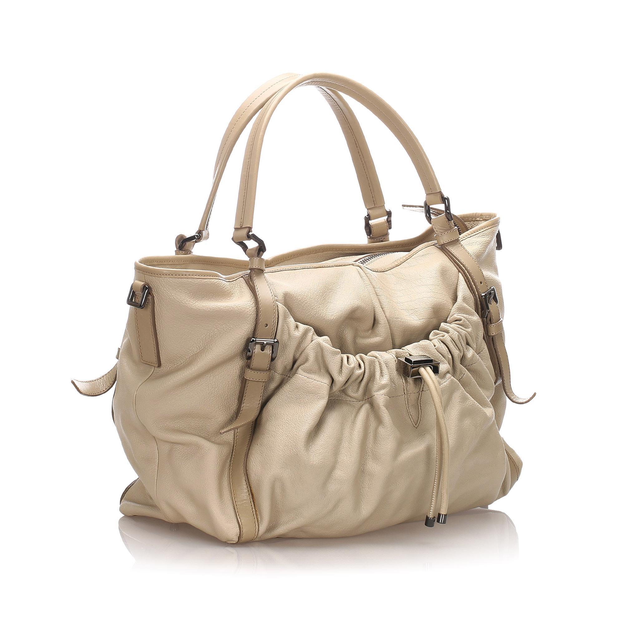 Burberry Leather Satchel (SHG-12186)