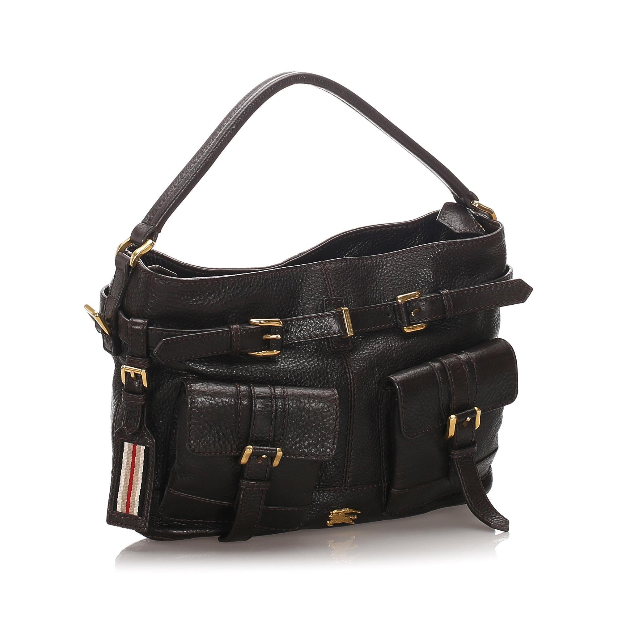 Burberry Leather Satchel (SHG-10365)
