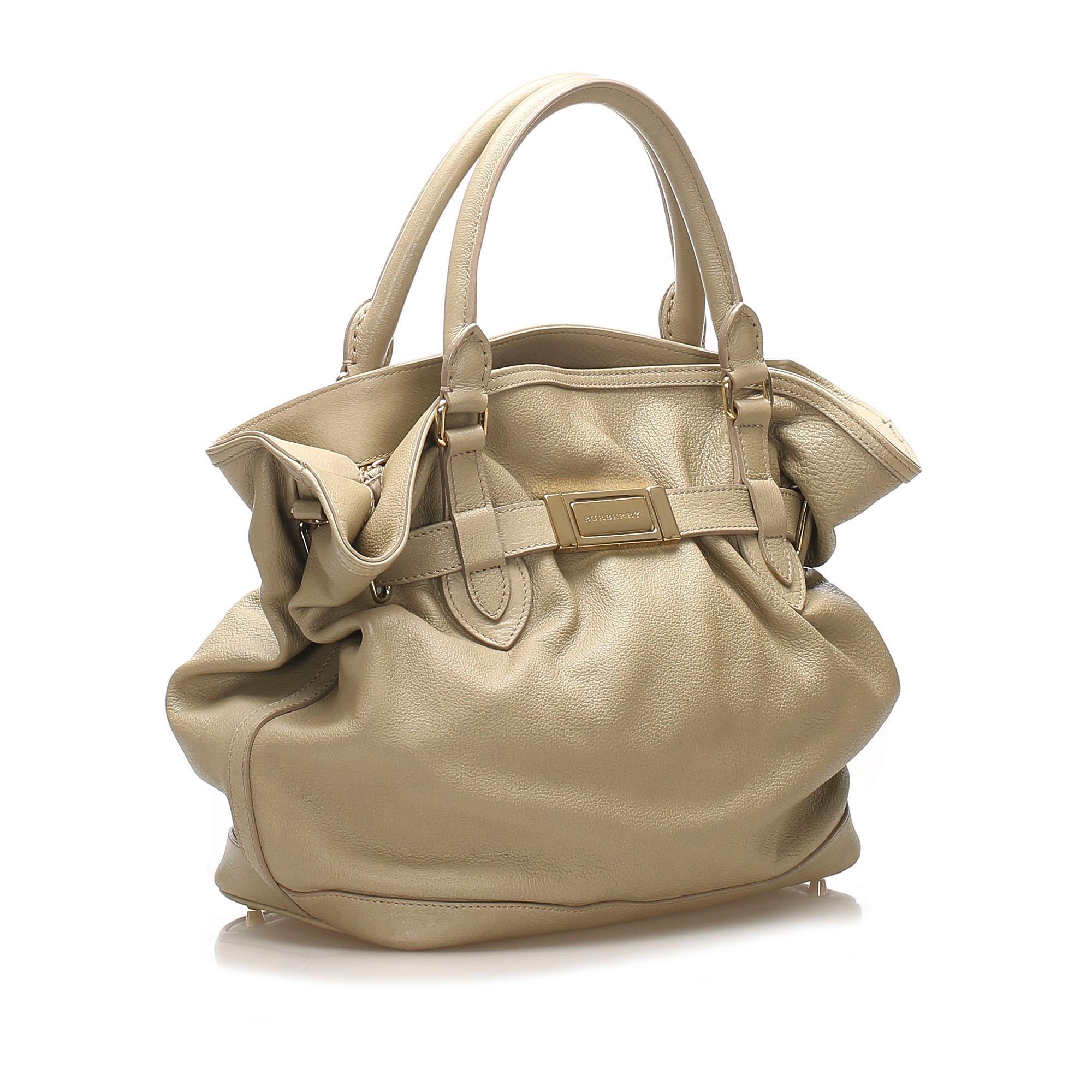 Burberry Leather Satchel (SHG-11230)