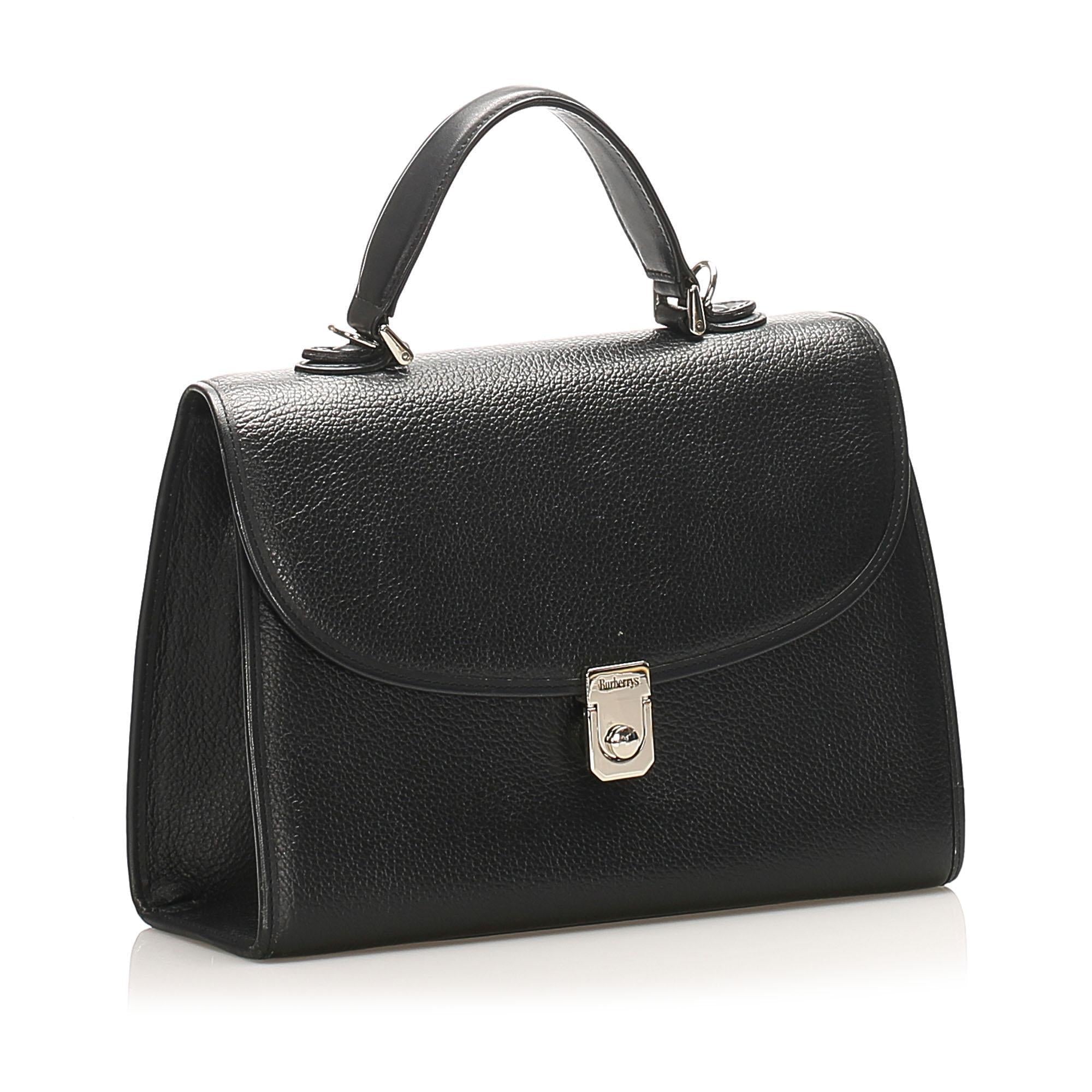 Burberry Leather Satchel (SHG-15705)