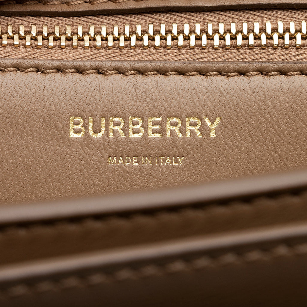 Burberry Leather TB Flap Medium Shoulder Bag (SHF-22177)