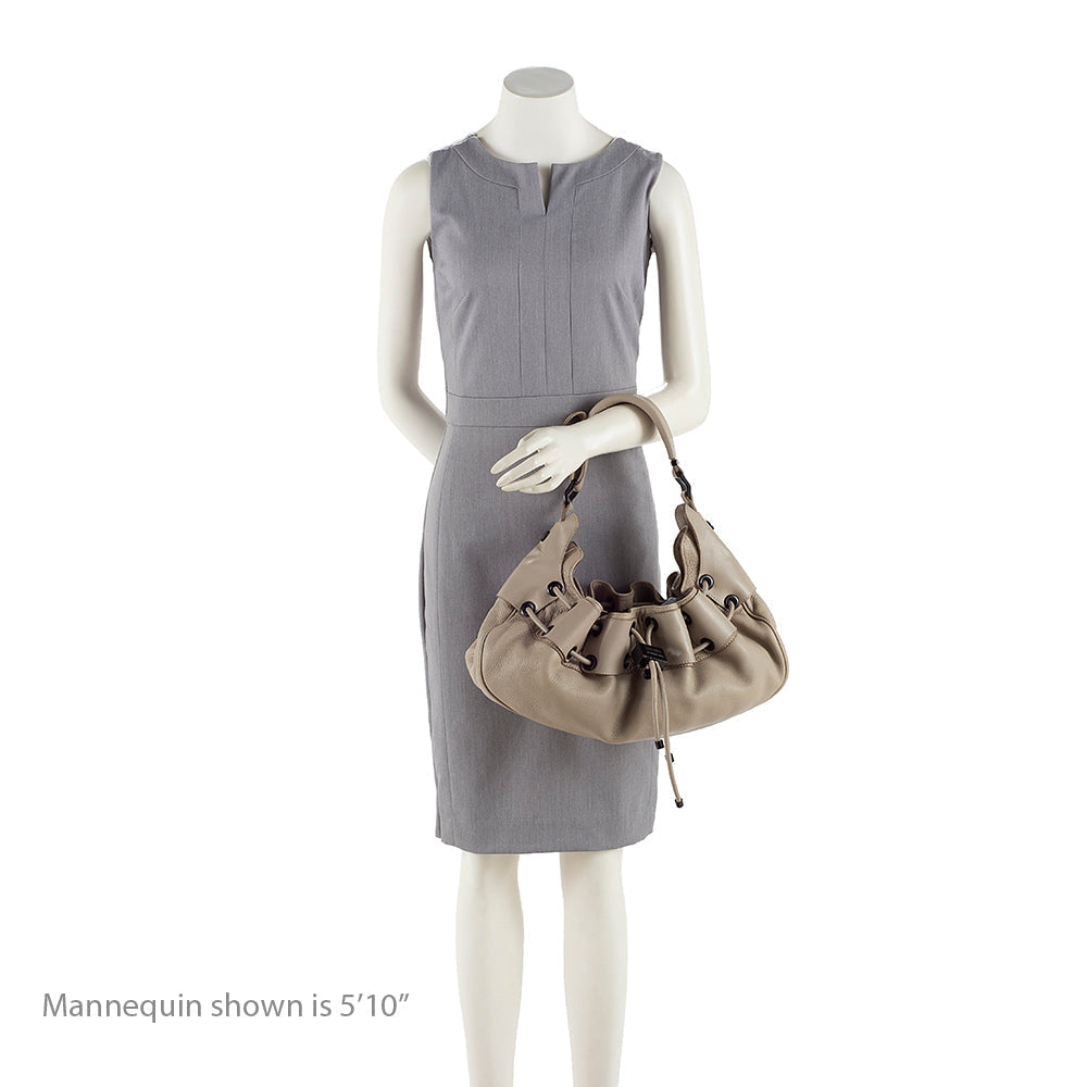 Burberry Leather Warrior Hobo (SHF-16558)