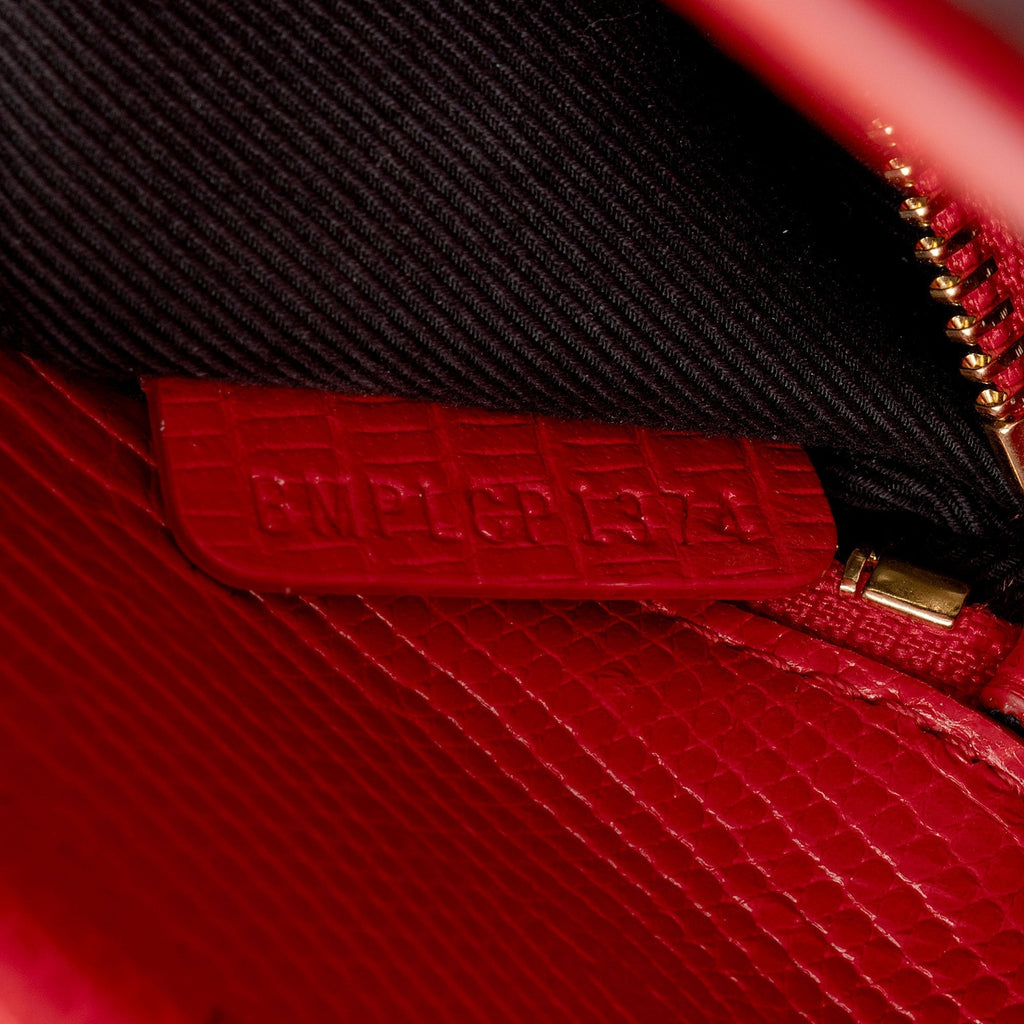 Burberry Lizard Embossed Leather Title Medium Tote (SHF-OreTYK)
