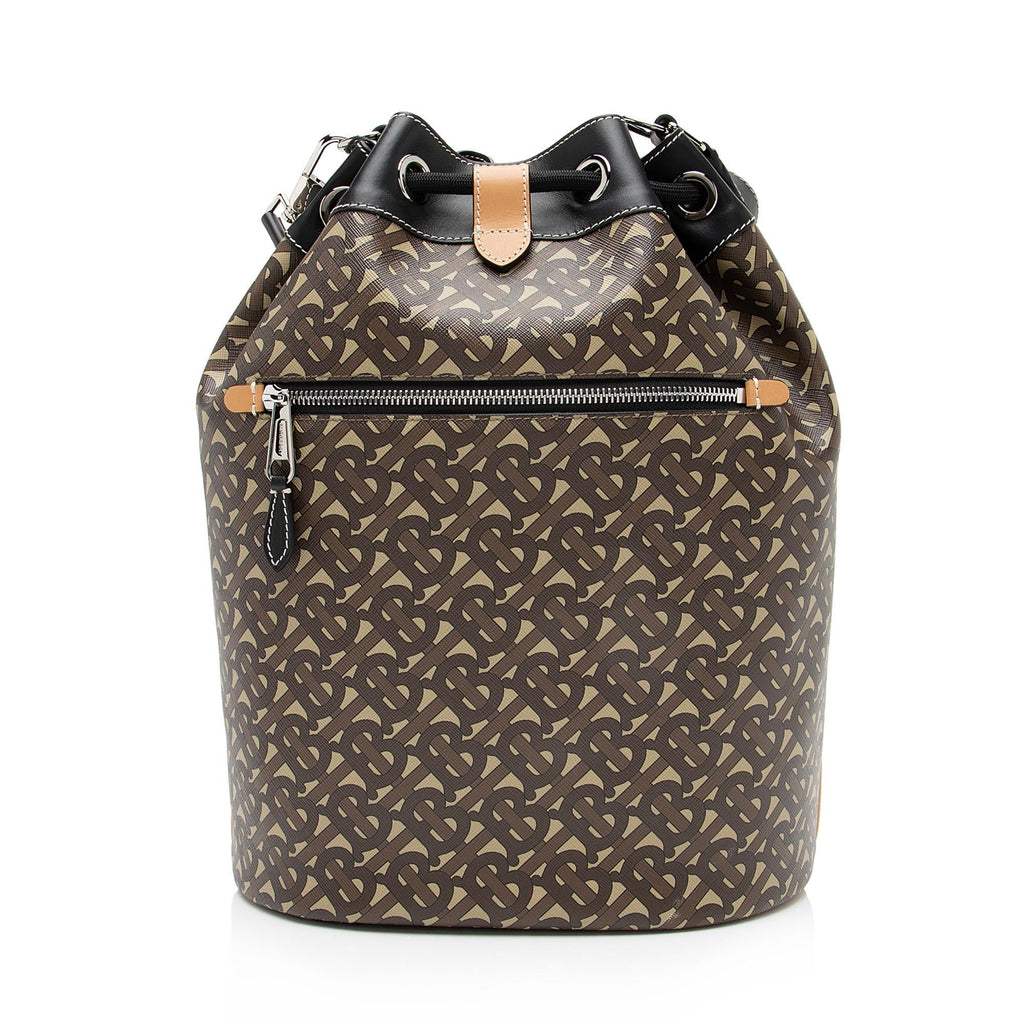 Burberry Monogram TB Bridle Chesterton Bucket Bag (SHF-23254)