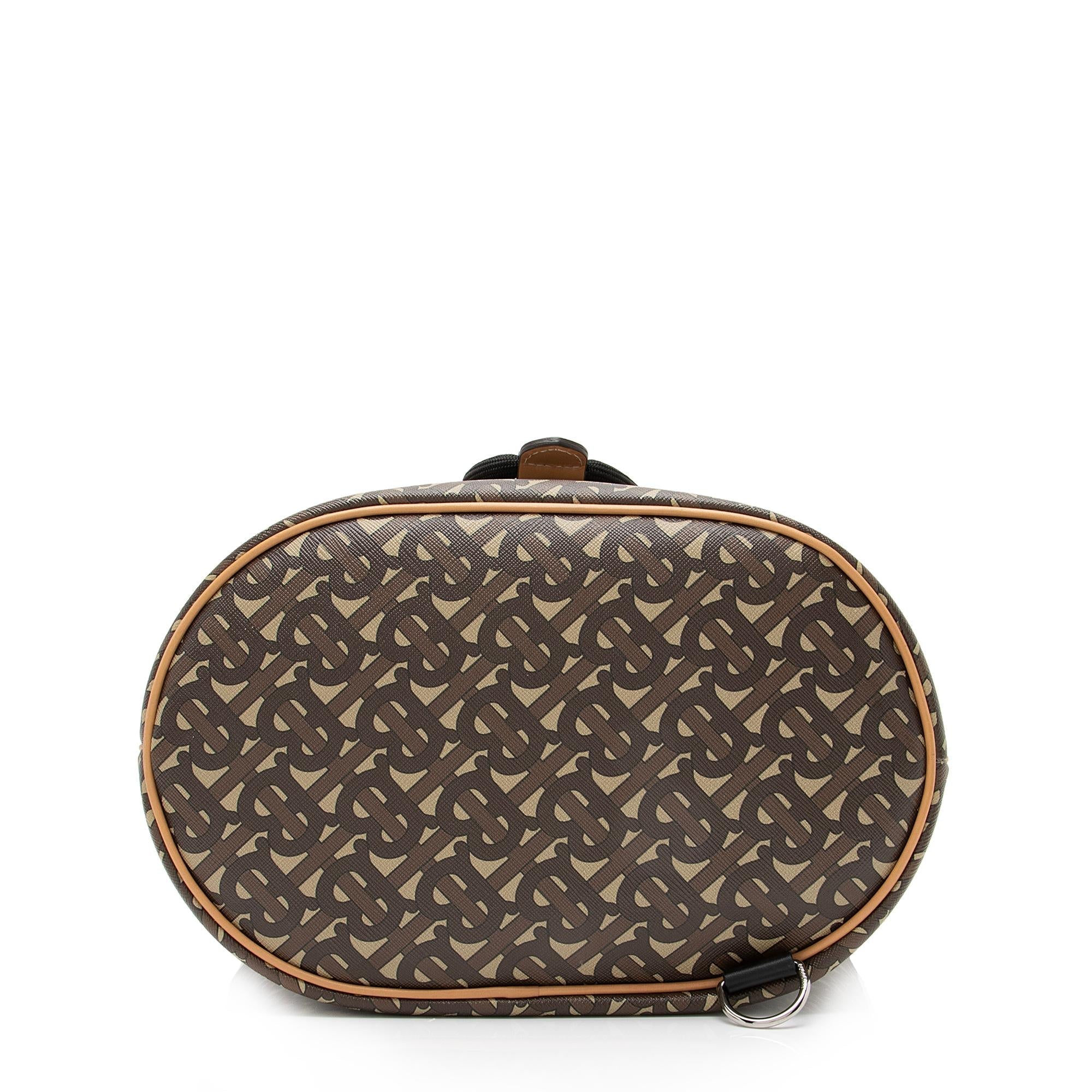 Burberry Monogram TB Bridle Chesterton Bucket Bag (SHF-23254)