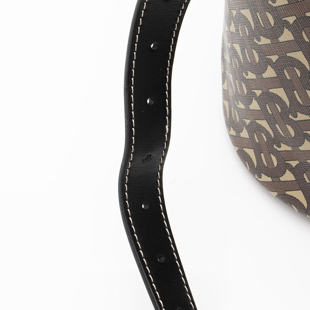 Burberry Monogram TB Bridle Chesterton Bucket Bag (SHF-23254)