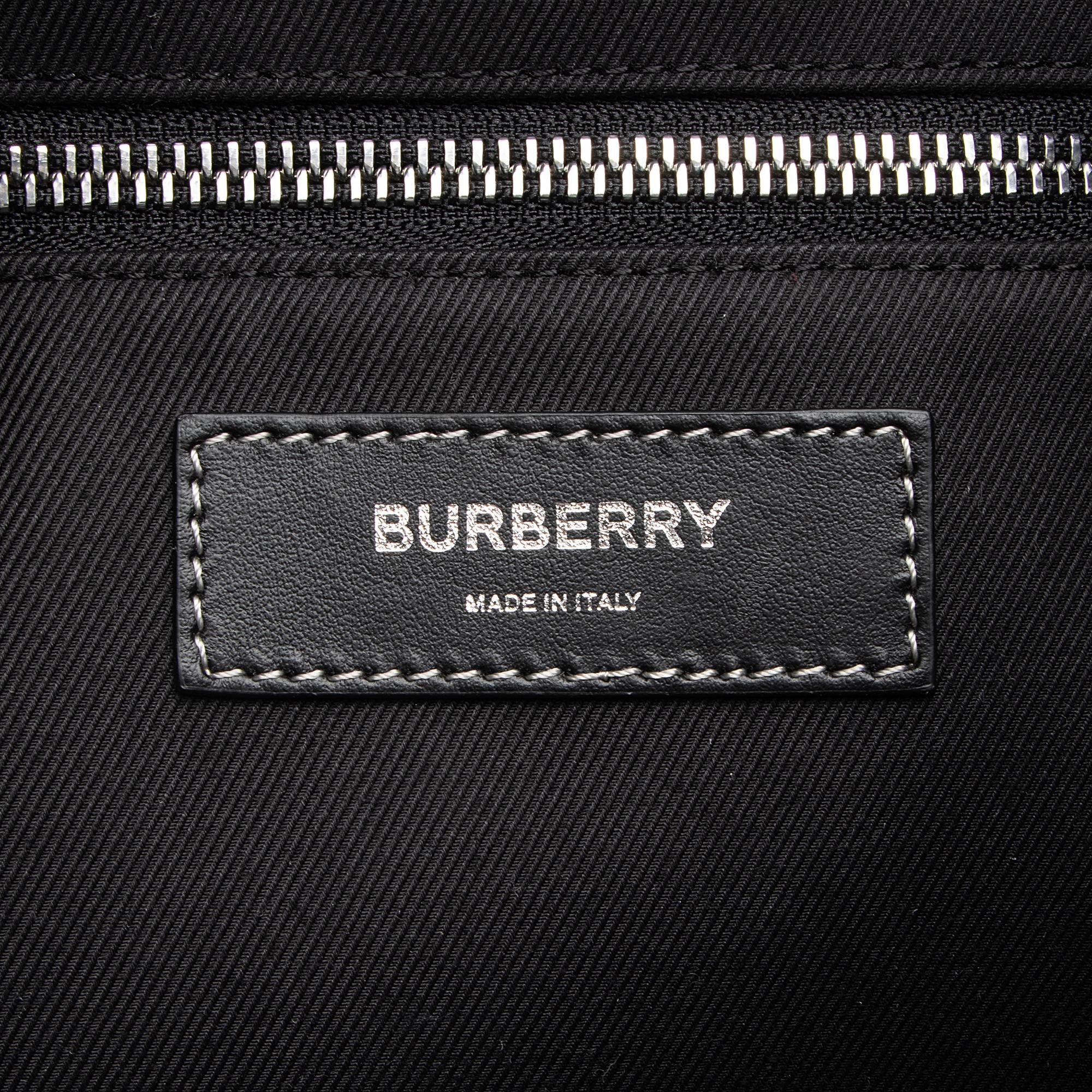 Burberry Monogram TB Bridle Chesterton Bucket Bag (SHF-23254)