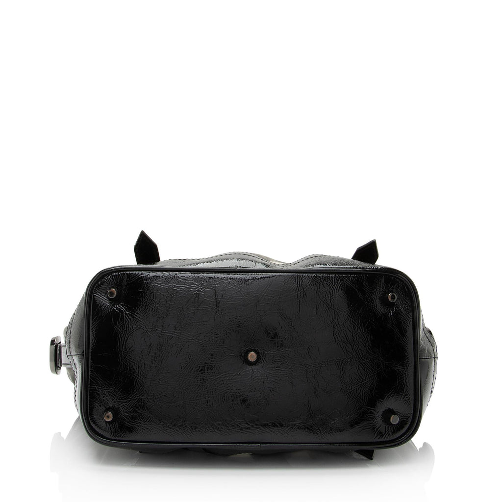 Burberry Nylon Beat Check Lowry Small Tote (SHF-7JwJMZ)