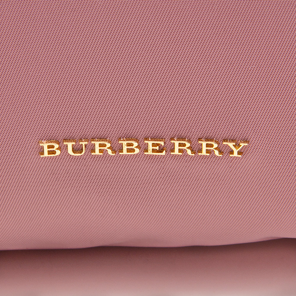 Burberry Nylon Leather Medium Rucksack Backpack (SHF-12368)