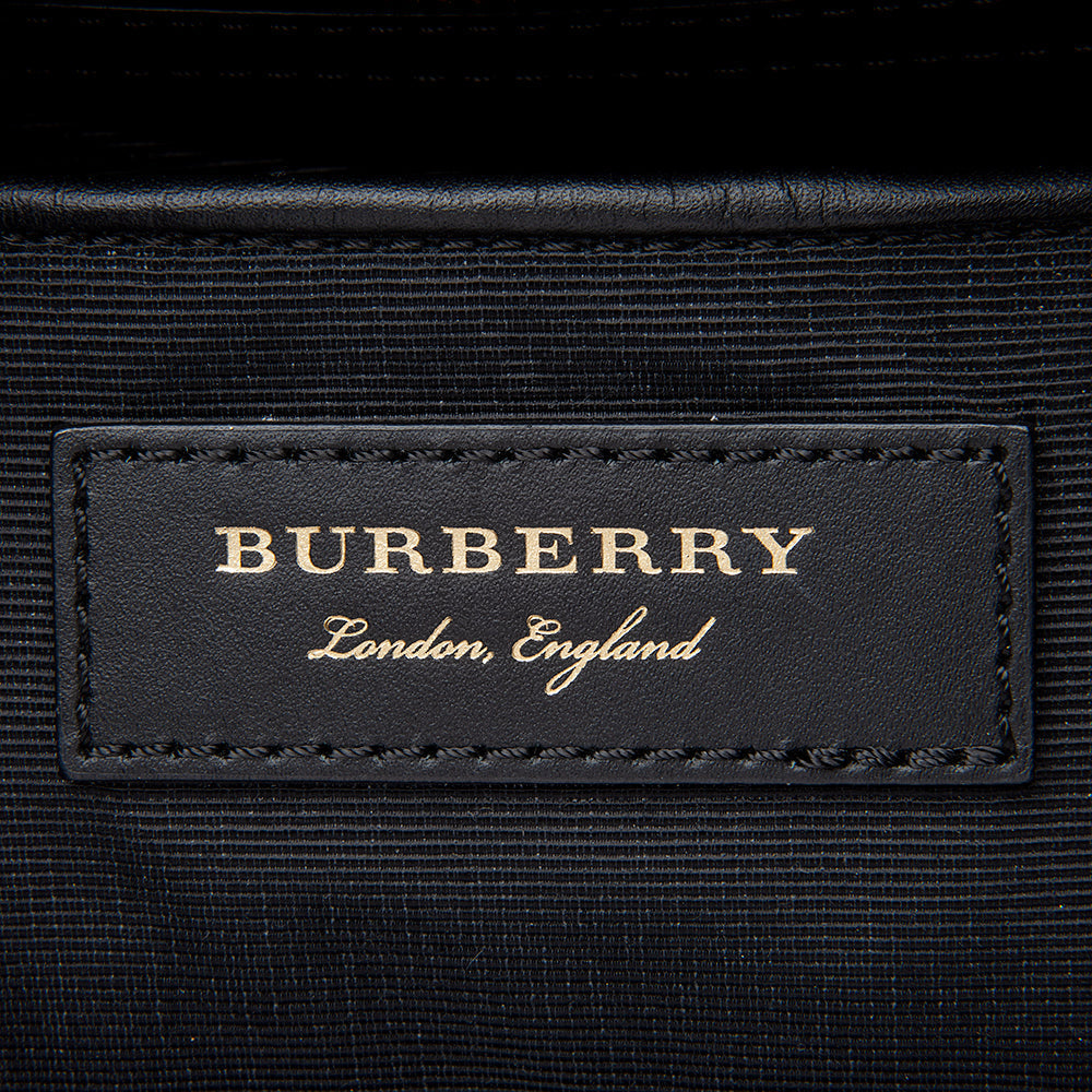 Burberry Nylon Leather Medium Rucksack Backpack (SHF-12368)
