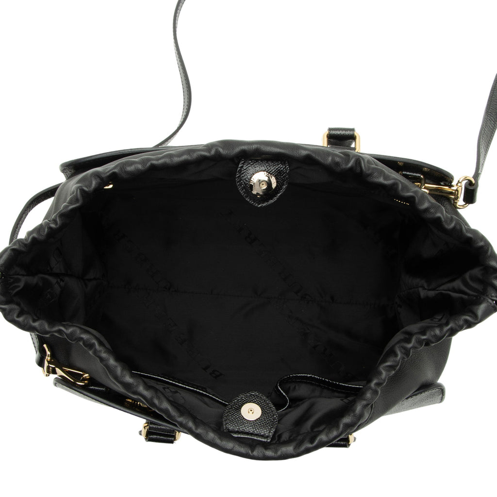 Burberry Patent Leather Dinton Medium Tote (SHF-zVzEIJ)