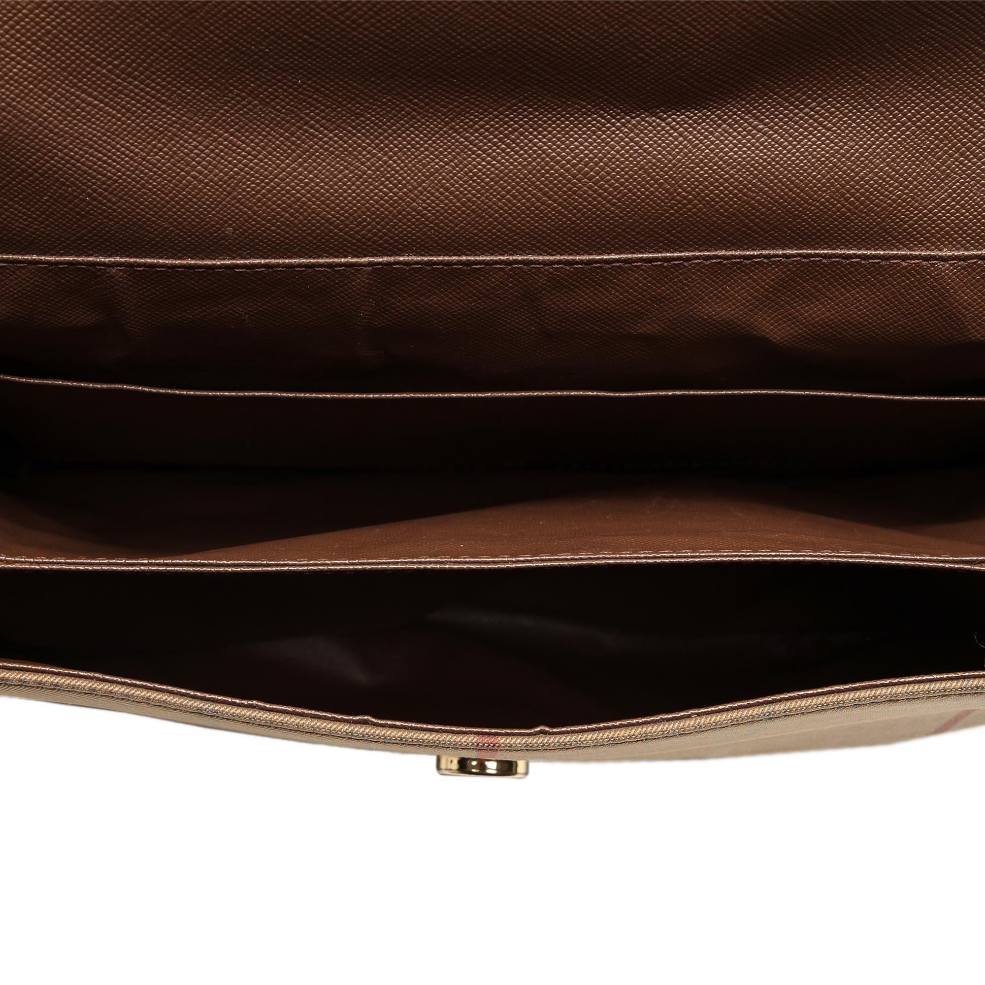 Burberry Plaid Canvas Crossbody Bag (SHG-22411)