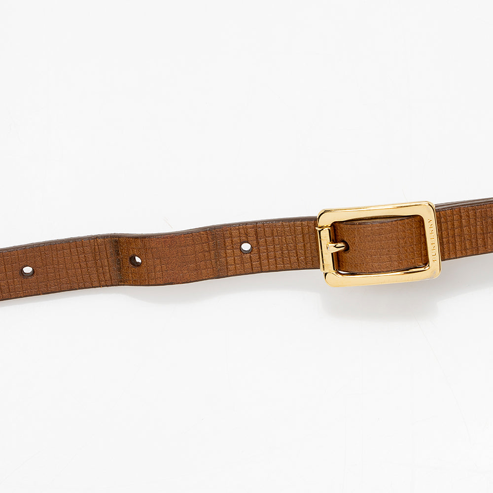 Burberry Prorsum Housecheck Buckle Crossbody Bag (SHF-14992)