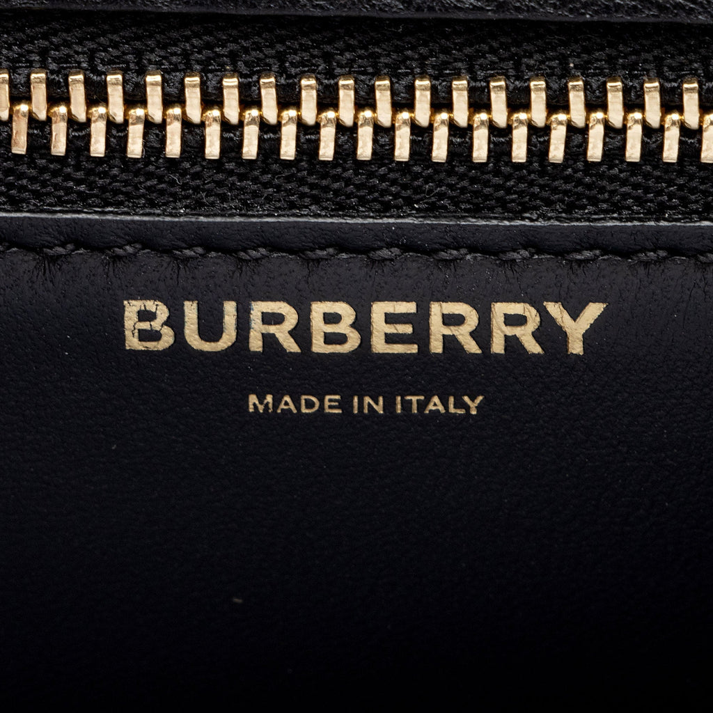 Burberry Quilted Lambskin TB Flap Chain Small Shoulder Bag (SHF-CKbjKv)