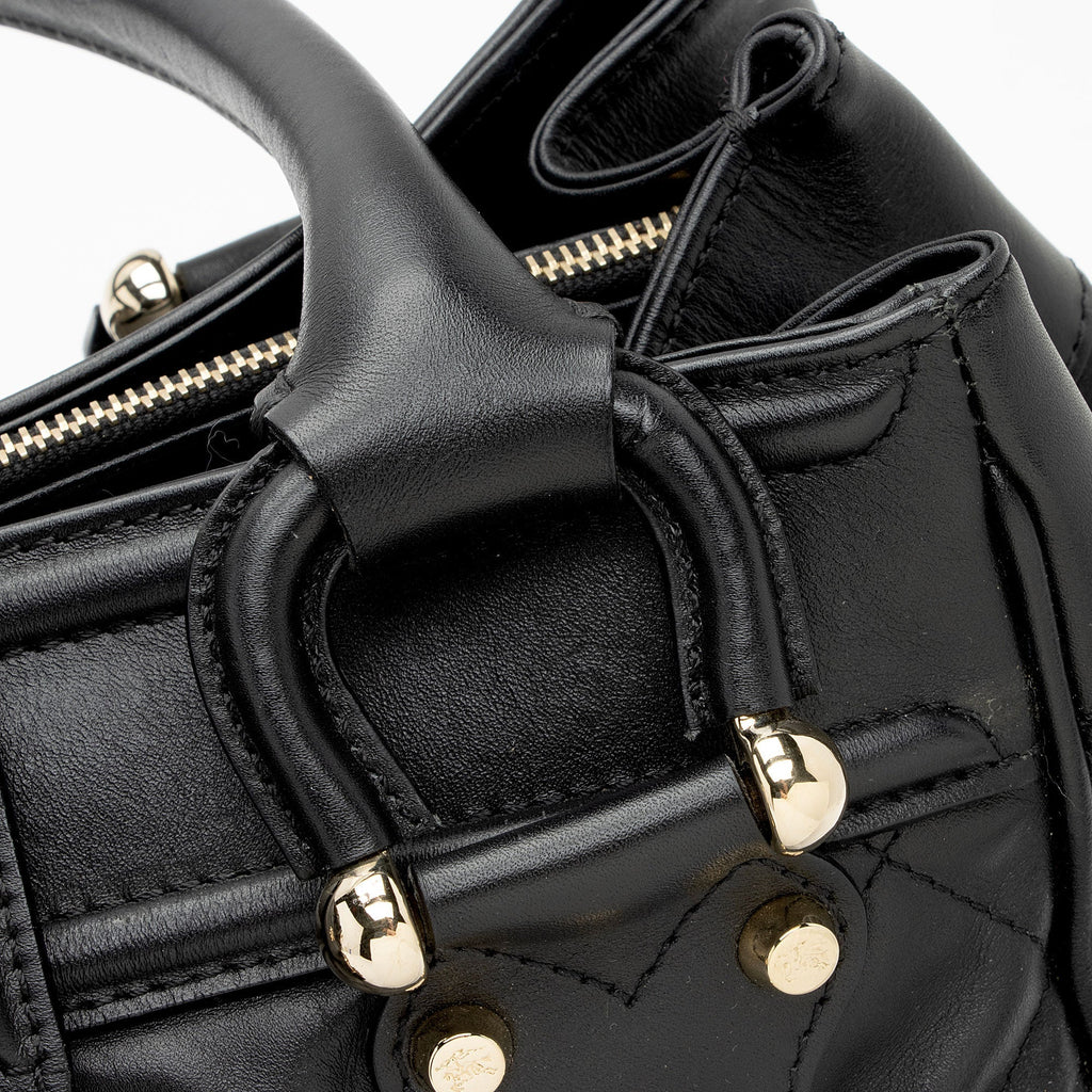 Burberry Quilted Leather Manor Satchel (SHF-XS6CjR)