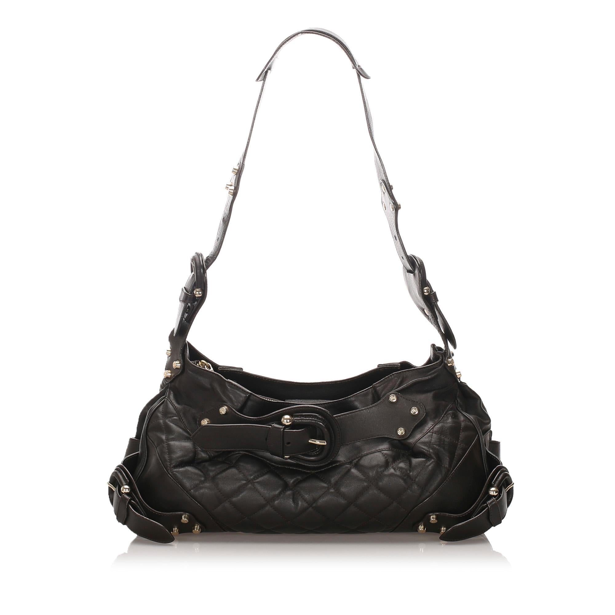 Burberry Quilted Leather Shoulder Bag (SHG-10706)