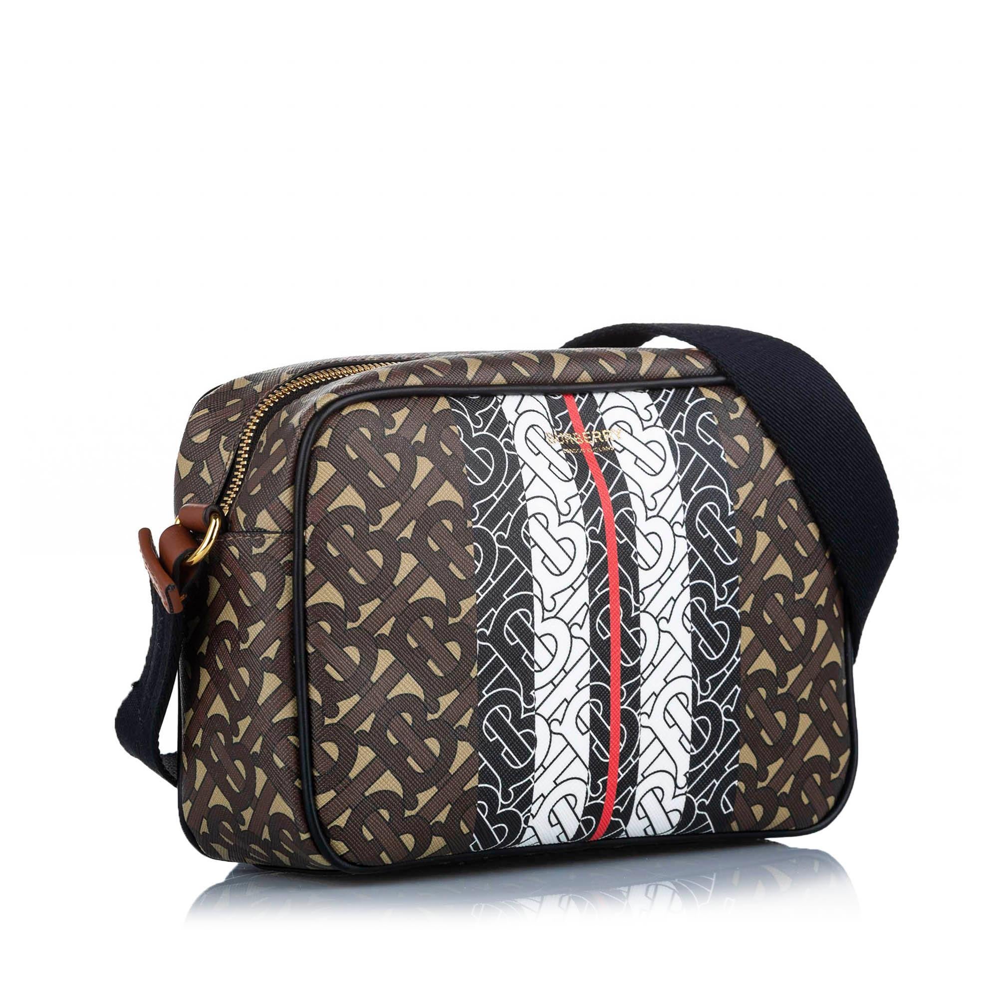 Burberry Small Monogram Stripe Crossbody Bag (SHG-17973)