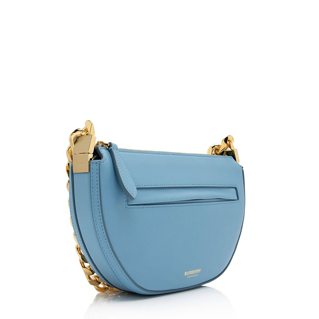 Burberry Smooth Calfskin Olympia Chain Mini Shoulder Bag (SHF-OHo89z)