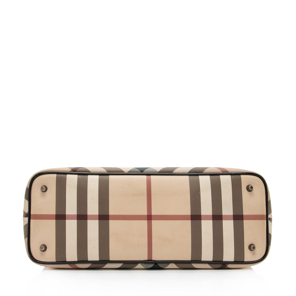 Burberry Super Nova Check Regent Tote (SHF-hyJb8u)