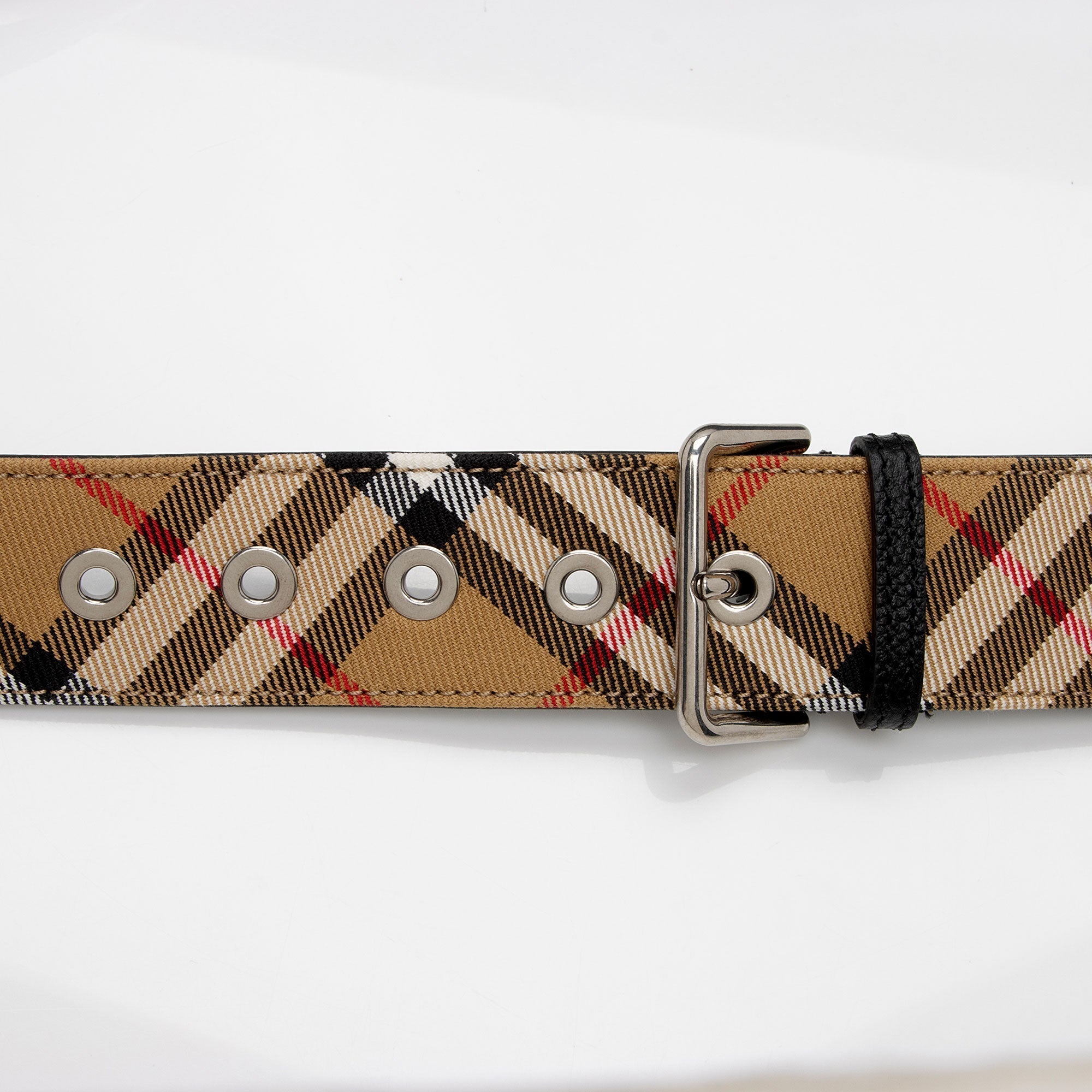 Burberry Vintage Check Leather Banner Medium Tote (SHF-AsEaCK)