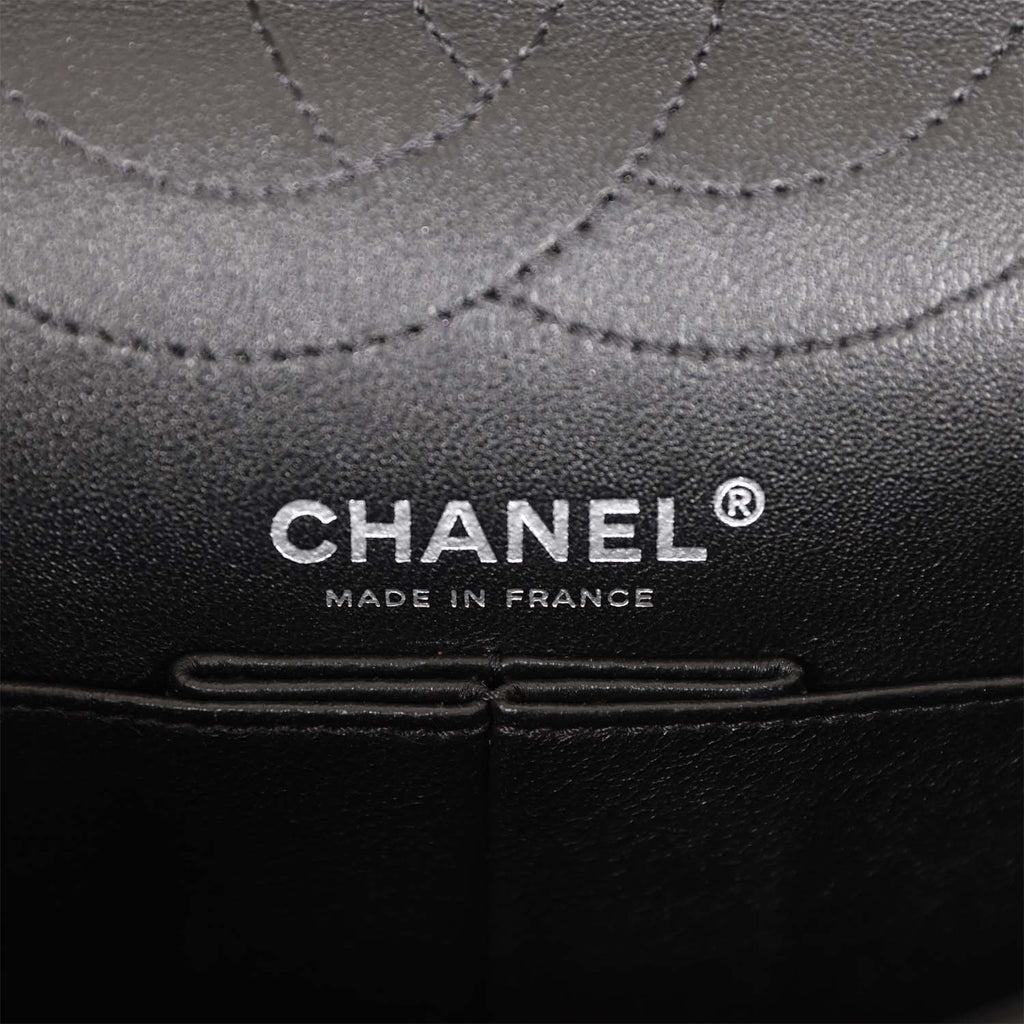 Pre-owned Chanel Lucky Charms Reissue 2.55 Flap Bag Black Aged Calfskin Ruthenium Hardware - Deposit