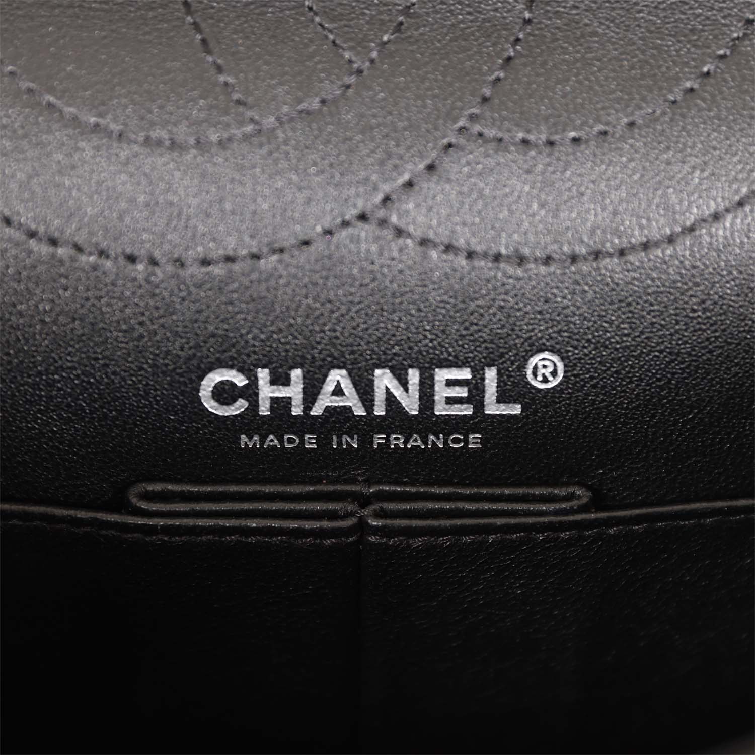 Pre-owned Chanel Lucky Charms Reissue 2.55 Flap Bag Black Aged Calfskin Ruthenium Hardware - Deposit