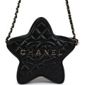 Chanel Star Bag Black Lambskin Light Gold Hardware