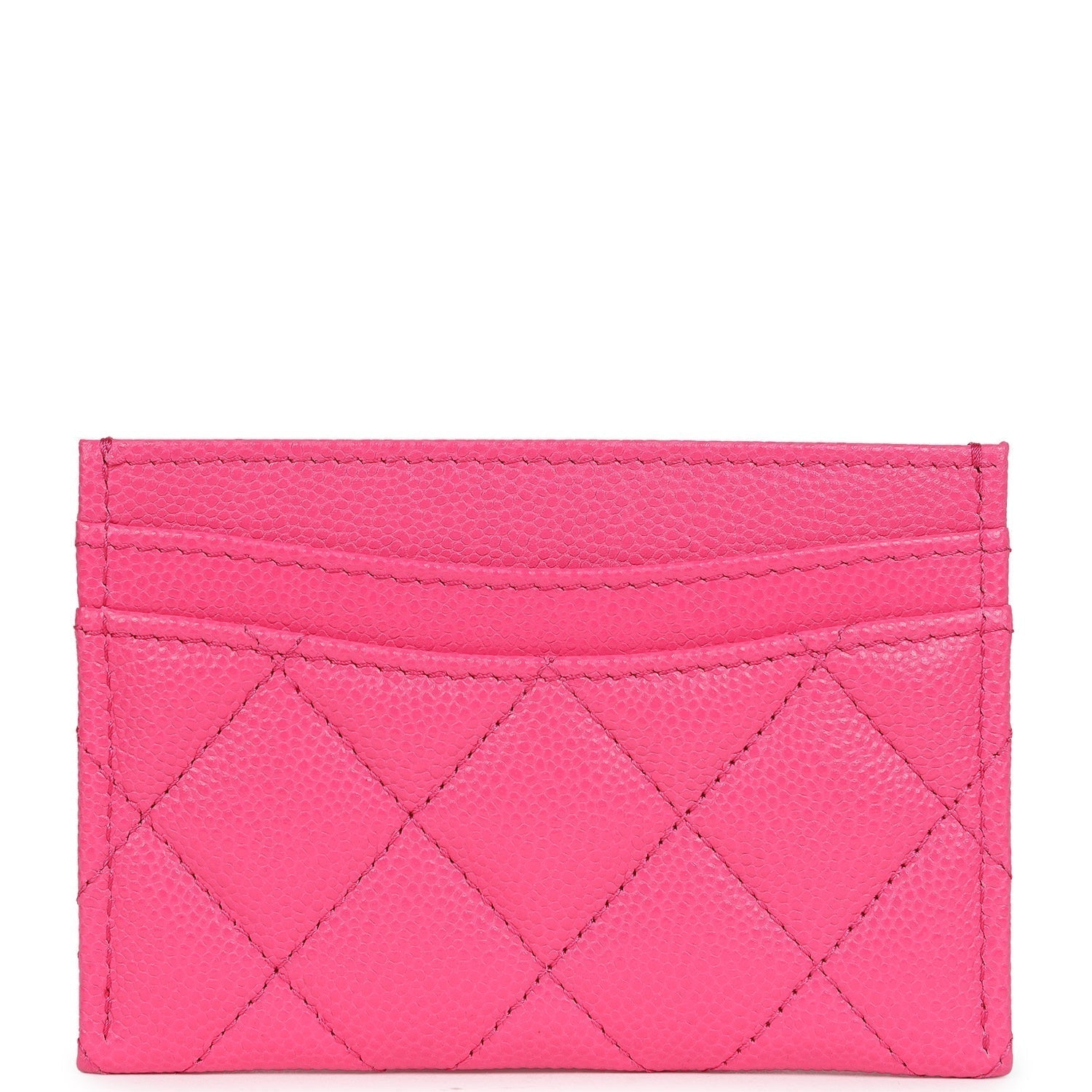 Chanel Card Holder Wallet Hot Pink Gold Hardware