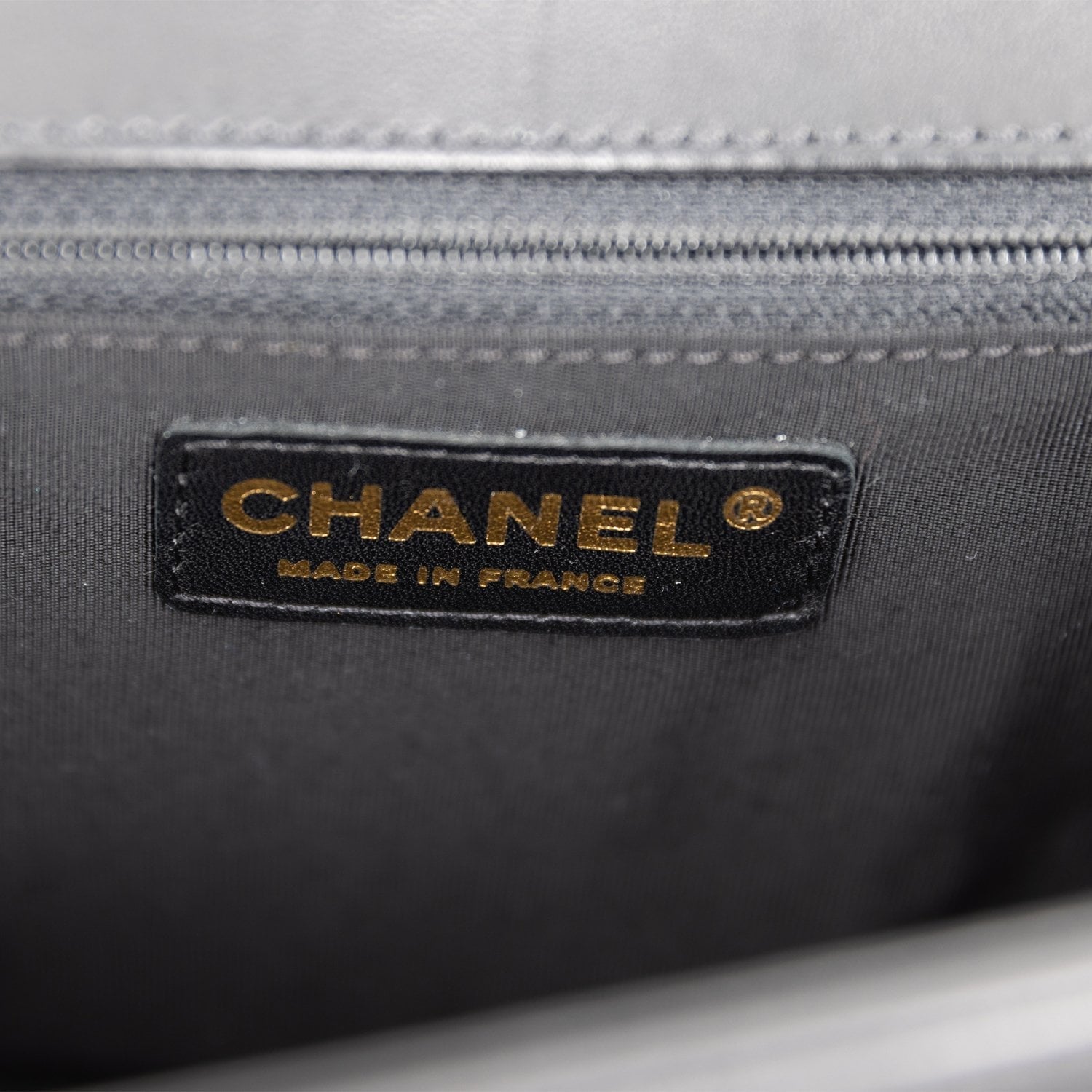 Pre-owned Chanel New Medium Boy Bag Black Lambskin Antique Gold Hardware