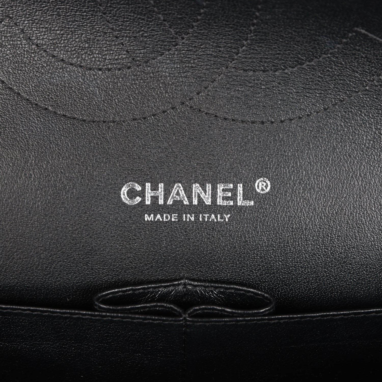 Pre-Owned Chanel Jumbo Classic Double Flap Bag SO Black Lambskin Black Hardware