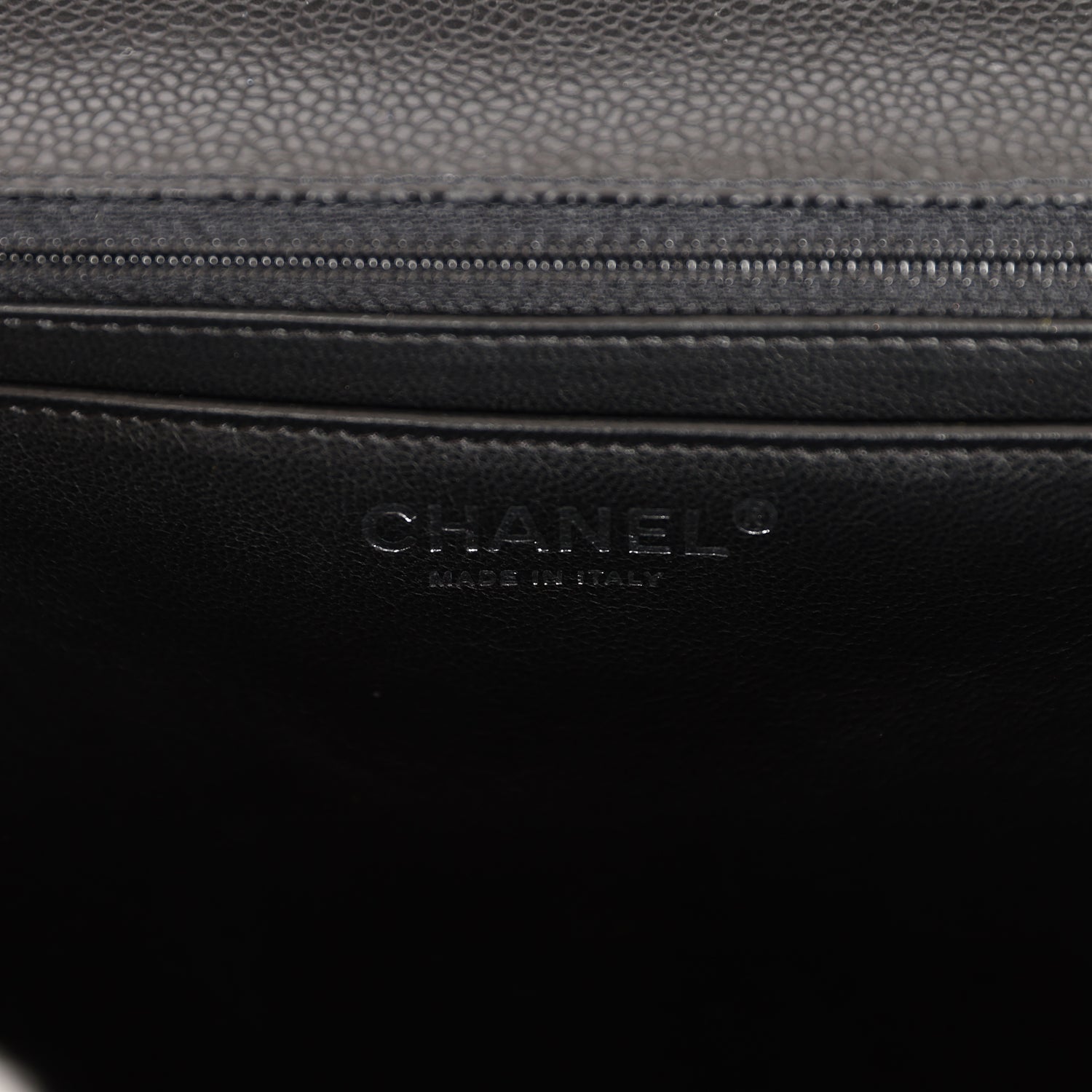 Pre-owned Chanel Maxi Classic Single Flap Bag Black Caviar Silver Hardware