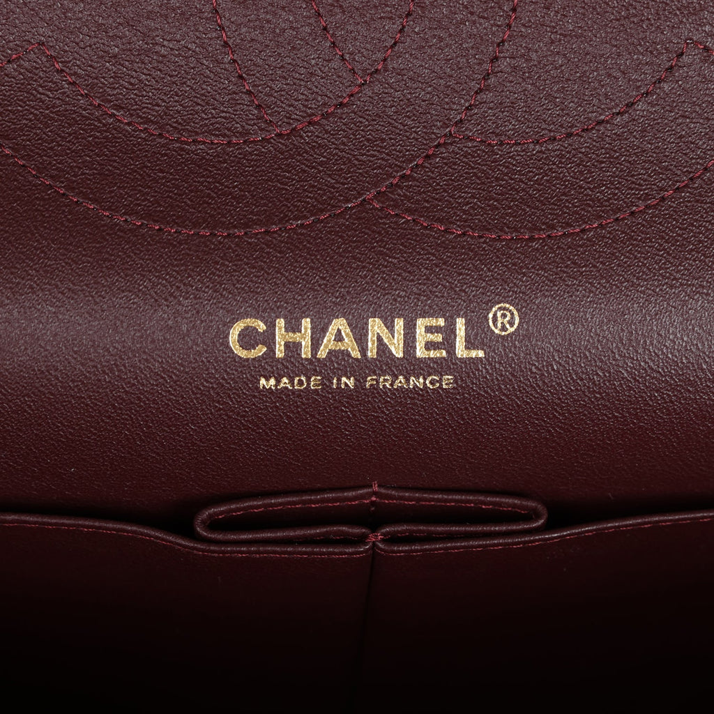 Pre-owned Chanel Jumbo Classic Double Flap Black Lambskin Gold Hardware