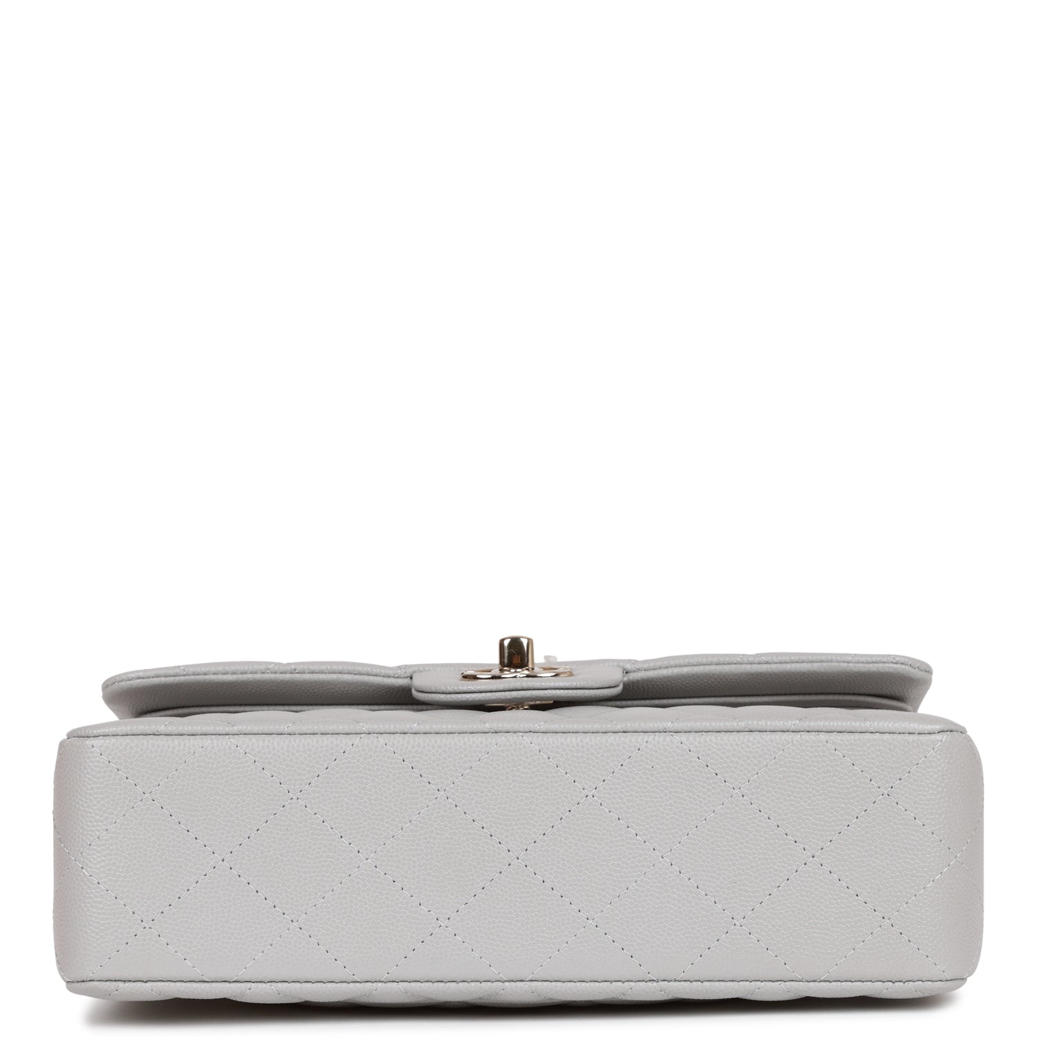 Chanel bag Small Classic Double Flap Grey Caviar Light Gold Hardware