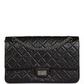 Chanel Medium Reissue 226 2.55 Black Aged Calfskin Ruthenium Hardware